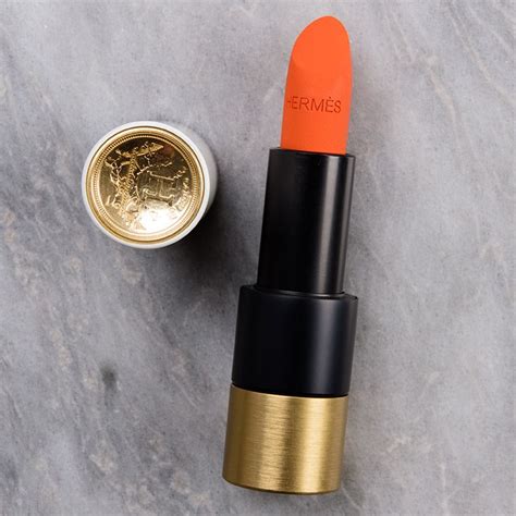 Hermes Rose Inoui & Orange Boite Rouge Matte Lipsticks